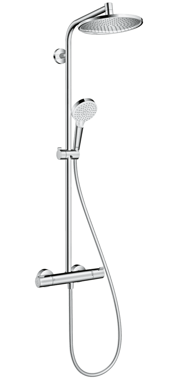 Crometta S Showerpipe 240 1jet EcoSmart med termostat