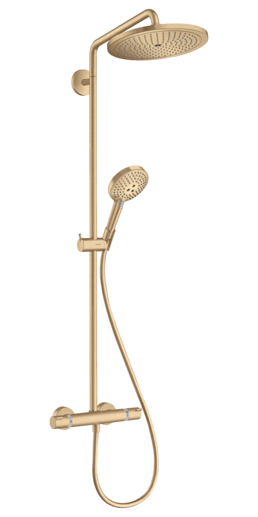 Croma Select S Showerpipe 280 1jet med termostat og håndbruser Raindance Select S 120 3jet