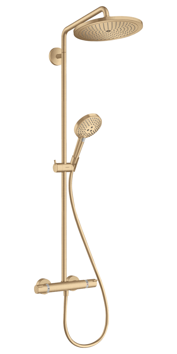 Croma Select S Showerpipe 280 1jet med termostat og håndbruser Raindance Select S 120 3jet